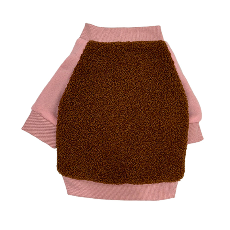 Brown Hoodie Two-step buckle design for easy on-and-off wear