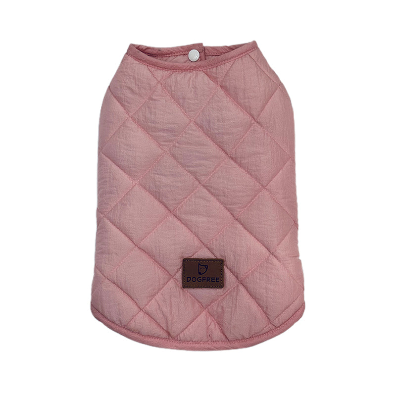 Pink Lightweight Cotton Jacket Close-fitting wrap Velcro fastener