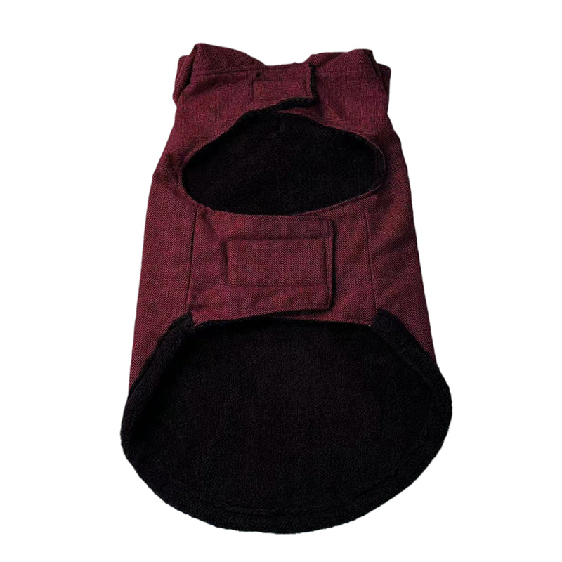 Fashionable Hooded Trench Coat Winter Warmth Cotton Jacket Reversible Fleece Vest