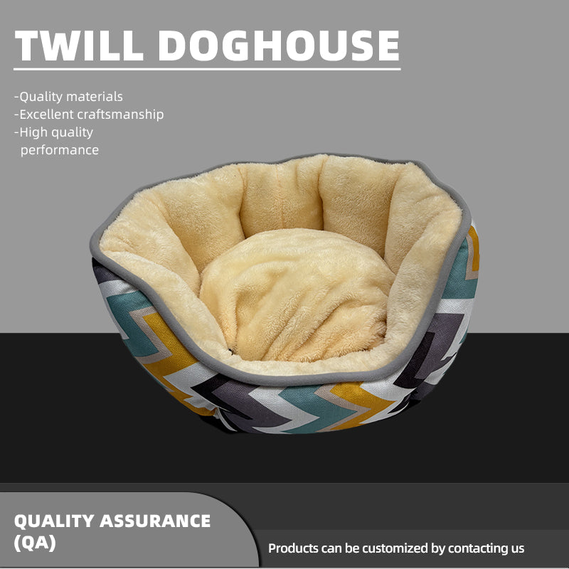 Twill Doghouse  Scratch-resistant and wear-resistant Non-slip bottom